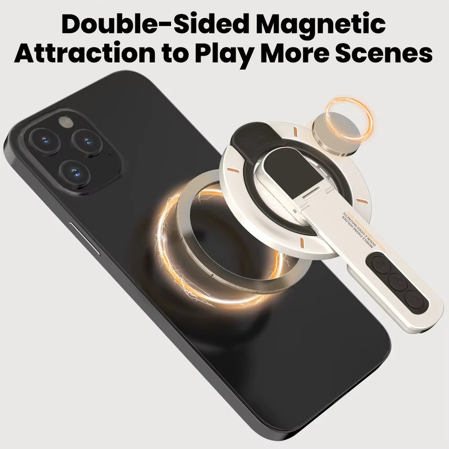 Olaf Doppelseitiger Magnethalter mit 360 Grad Rotation für iPhone und Android Smartphones in Weiß - Bild 5