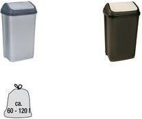 Keeeper Abfalleimer Swantje mit Schwingdeckel, 50 Liter, Silber/Anthrazit - Bild 1