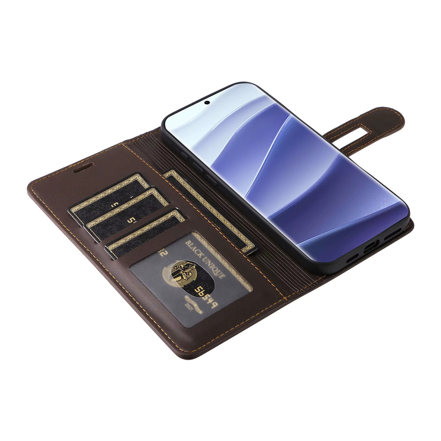 Business Leder Handyhülle für Xiaomi Redmi Note 14 13 12 11 Pro Plus 15C 14C 13C 12C mit Magnetischem Flip Book Pocket Cover in Blau - Bild 4