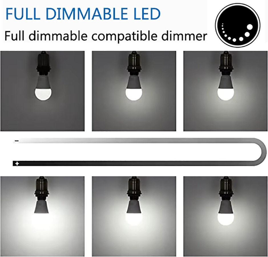 LED-Glühbirnenstrahler GU10 A60 dimmbar Warmweiß 3000K Weiß - Bild 3