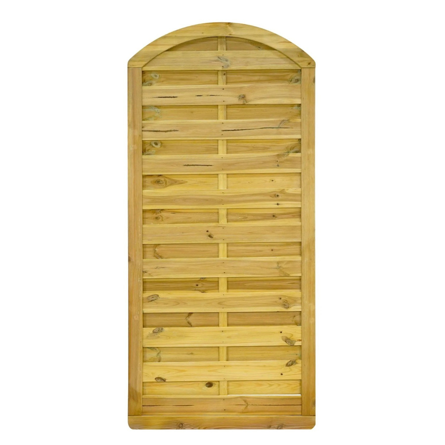 GartenLand Dichtzaun VARIO MASSIV Gebogen Holzzaun aus Kiefernholz in Grün, blickdicht, B/H: 90 x 180 cm - Bild 2
