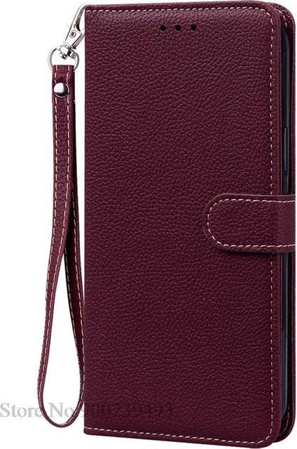 Leder-Wallet-Schutzhülle für Xiaomi Mi 8, Mi 8 Lite, Mi 8 SE und Mi 8 Pro in Lila - Bild 1
