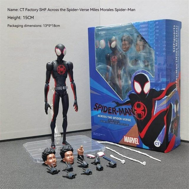 Hot Toys Marvel Spider-Man Miles Morales SHF-Figur, bewegliche PVC-Modellpuppe, Einzelfigur - Bild 1