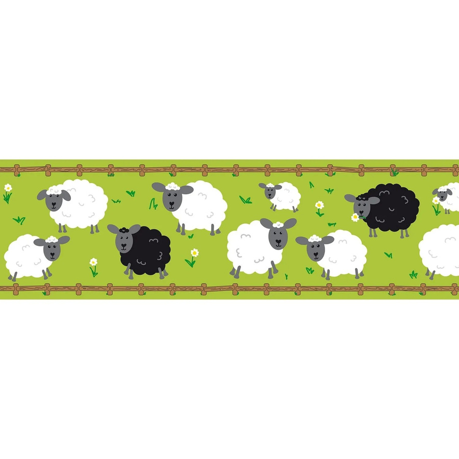 PROFHOME Kindertapete mit Tiermotiv in Grün, Schwarz und Weiß, B: 0,15 m, H: 5,00 m - Bild 2