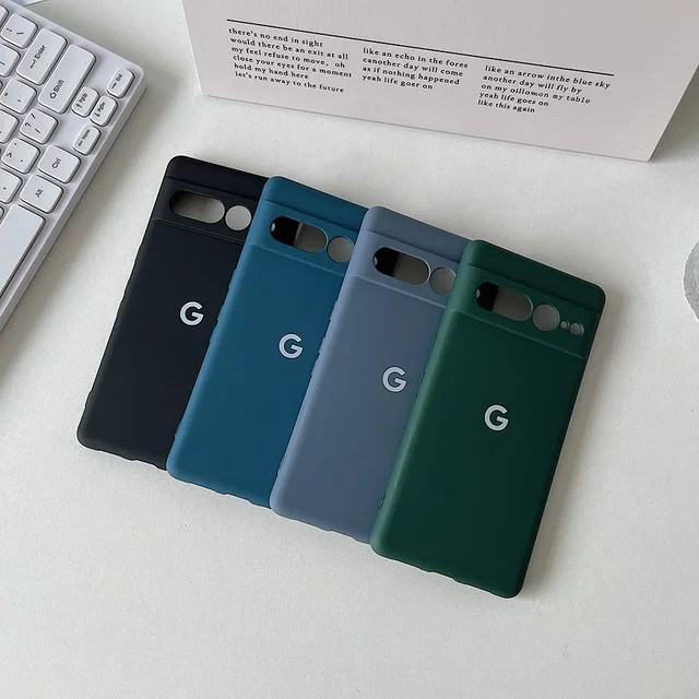 Stoßfeste Silikon-Schutzhülle für Google Pixel 10, 9, 8, 7 und A Pro XL in Light Cyan - Bild 1