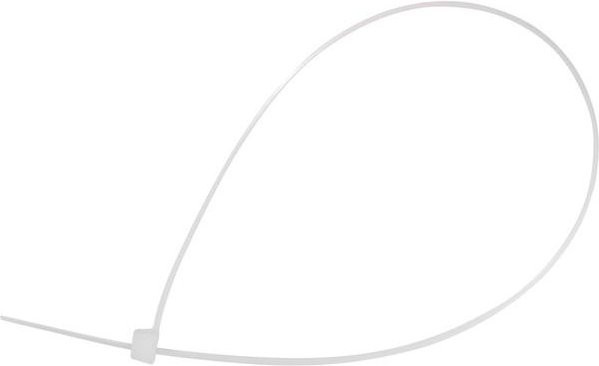 Vivanco Kabelbinder aus Kunststoff in Weiß, 100 Stück, Breite: 4,6 mm, Länge: 200 mm - Bild 1
