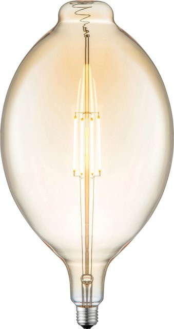 Just Light. LED Filament Leuchtmittel E27 Vintage im Edison-Stil, 4 W, 420 lm, 2700 K Warmweiß, dimmbar, transparent/gold - Bild 1
