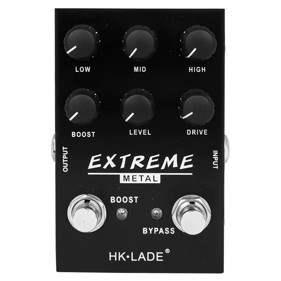 HK.LADE Gitarreneffektpedal SA-03 High Gain Overdrive und Metal Distortion in Schwarz - Bild 3