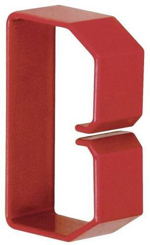 Hager Klammer HN500753 rot, B: 7,5 cm, H: 5 cm, 50 Stück - Bild 1