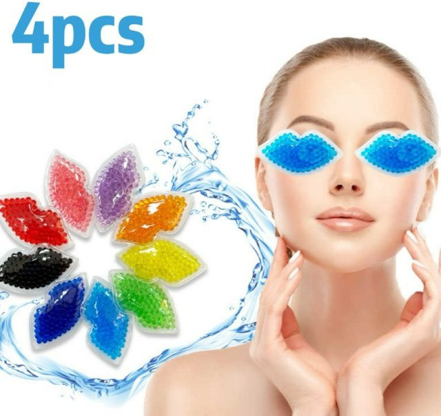 OUUME Lippengel-Eisbeutel, 4-teilig, für Augen- und Lippenpflege, Unisex - Bild 1