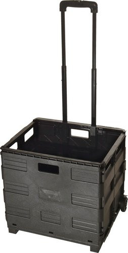 Yachticon Faltbox aus Polyethylen, schwarz, B/H/T: 43,0 x 37,0 x 2,5 cm - Bild 1