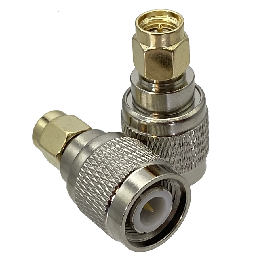 SMA auf TNC Adapter Set mit Stecker und Buchse gerade RF Koaxial 50ohm in Silber - Bild 2