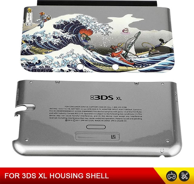 Nintendo Ersatz Gehäuse Ober- und Unterteil für 3DS XL LL in Multicolour - Bild 1