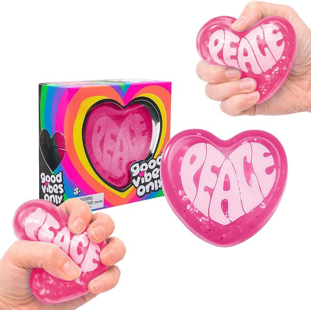 Binchi Herzform Quetschspielzeug, rosa, Stressabbau - Bild 1