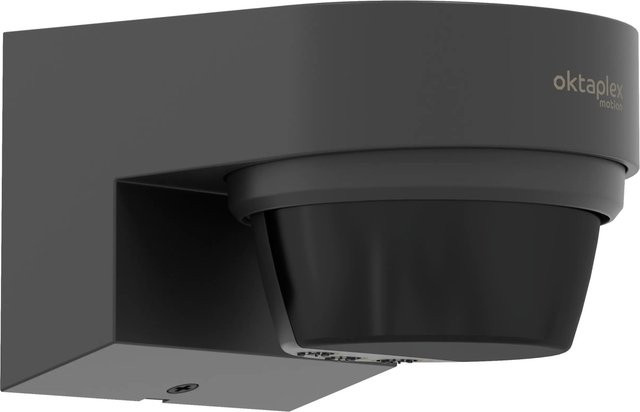 Oktaplex Eva Bewegungsmelder Außen mit 240 Grad Infrarotsensor und 12m Reichweite, IP65, Anthrazit - Bild 1