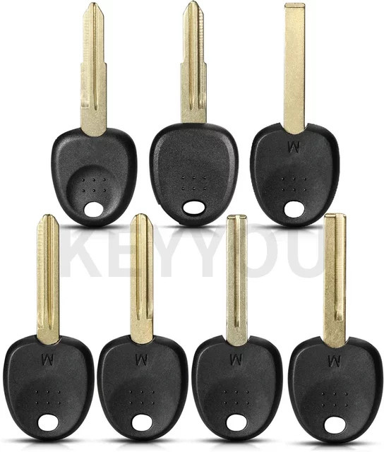 KEYYOU Transponder Schlüssel Blank Set 10 Stück für Hyundai Accent I30 IX35 Sonata NF Elantra Tucson Verna und Kia KIA9 KK12 Borrego in Schwarz - Bild 1