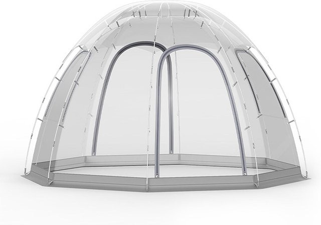 TOMTOP JMS Transparentes Garten Party Zelt als Kuppel Pavillon und Mini Gewächshaus für 8-10 Personen mit Mückenschutz - Bild 1