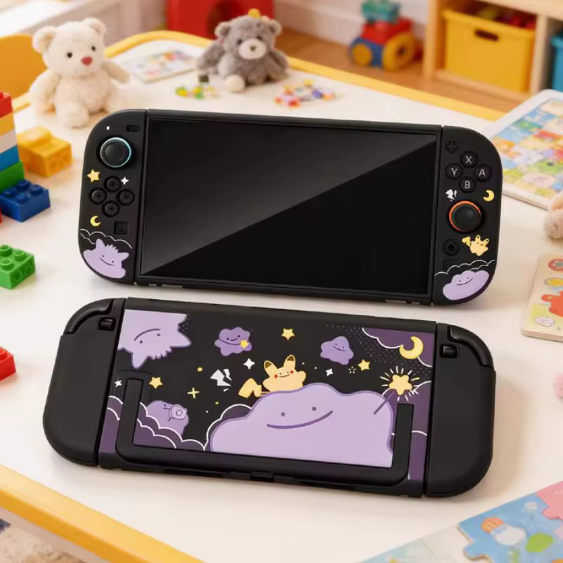 Bandai Hot Switch 2 Matte Hartschalen-Schutzhülle mit Ditto-Muster für Nintendo Switch Joy Con Handheld-Spielkonsole Zubehör - Bild 2