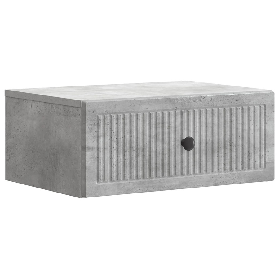 vidaXL Nachttisch in Betongrau mit modernem geometrischem Design, B/T/H: 49 x 34,5 x 20 cm - Bild 2