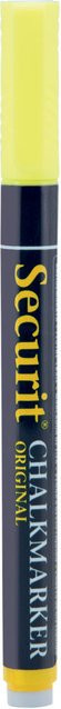 Securit Flüssigkreidestift mit Rundspitze in Gelb, Schriftbreite 1-2 mm - Bild 1