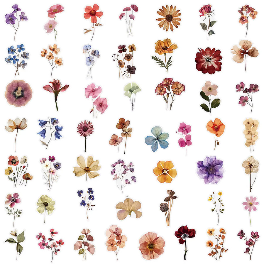 Charile Vintage Cartoon Blume Aufkleber, Papier, Multicolor - Bild 3