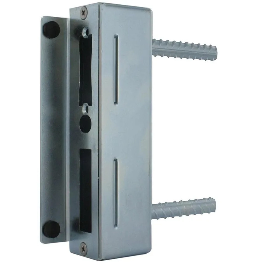 FeNau Gegenkasten verzinkt in Silber zum Einbetonieren mit Schließblech, B/T/H: 4,0 x 17,3 x 173 mm - Bild 2