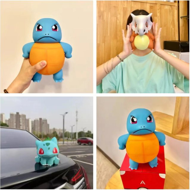 Bandai Pokémon Cubone Bulbasaur Squirtle Figuren Modell, 22 cm - Bild 1