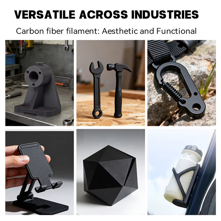 KINGROON Carbonfaser 3D-Drucker Filament für FDM, 1,75mm, Schwarz - Bild 4