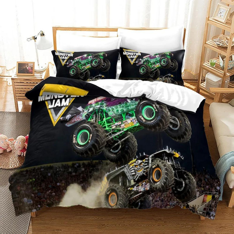 Monster Jam Bettwäsche-Set mit 3D-Druck, Multicolor, B/H: 70 x 133 cm - Bild 2