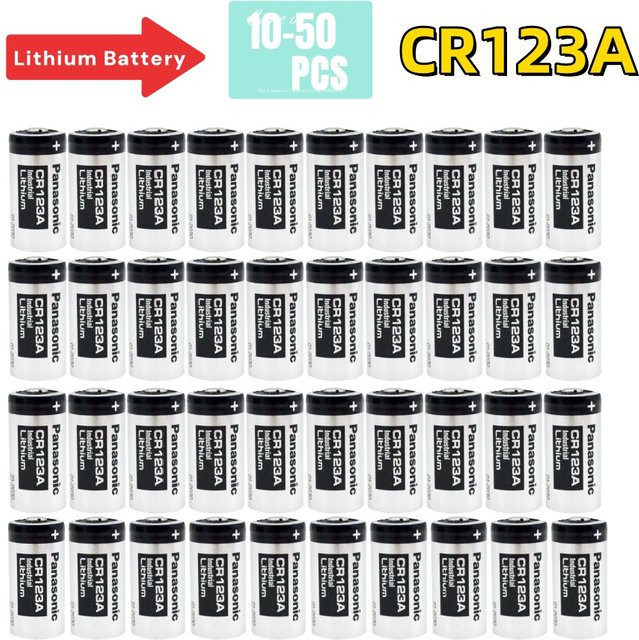 Panasonic CR123A Lithium 3V Knopfzellen in Silber - Bild 1