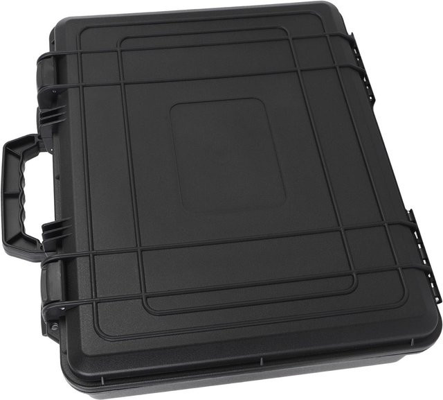 Aimo Wasserfeste Hartschale für Mini Dish Ständerrohradapter zur Kabelführung für Netzkabel und Ethernet/LAN Kabel in Schwarz - Bild 1
