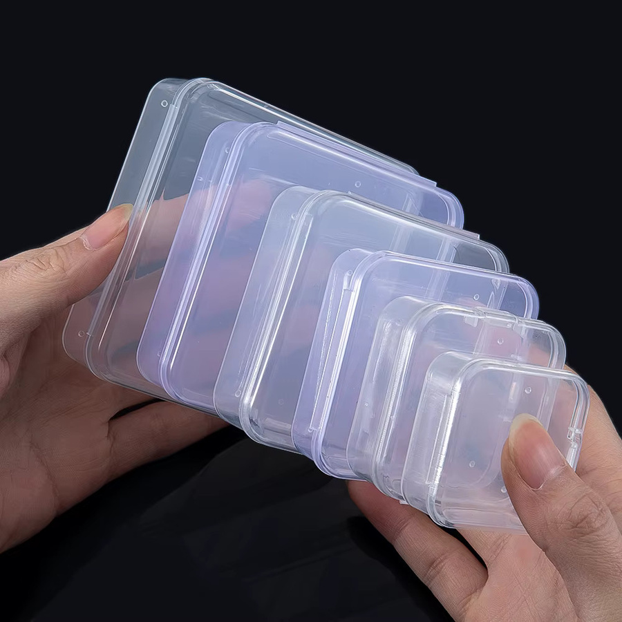 MINGXUAN Transparente Mini Schmuckbox aus Kunststoff für Halsketten und Ohrringe zur staubgeschützten Aufbewahrung von Perlen - Bild 2