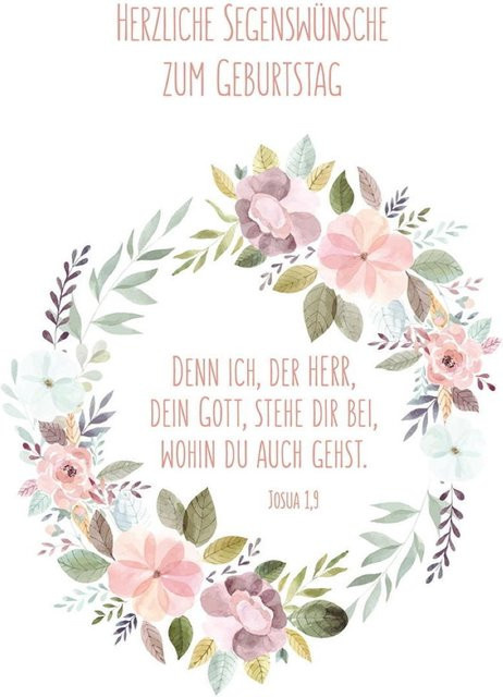 Butzon und Bercker Glückwunschkarten mit herzlichen Segenswünschen zum Geburtstag, 6er Pack, Mehrfarbig - Bild 1