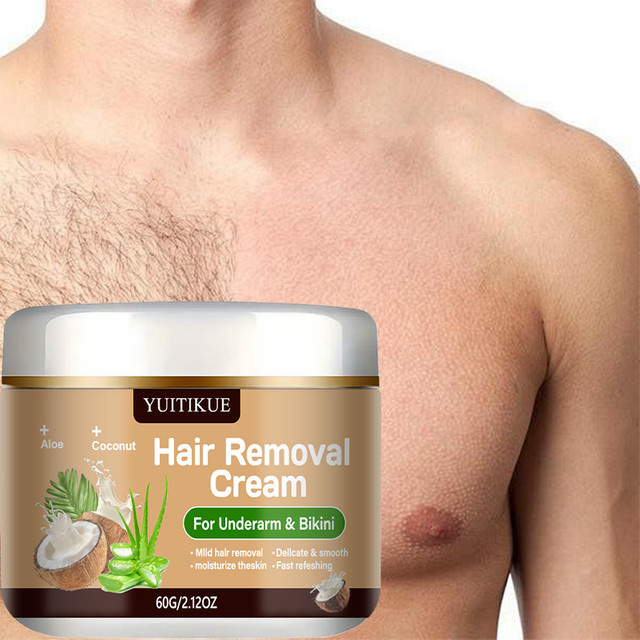 YUITIKUE Haarentfernungscreme mit Aloe Vera, 60g, Unisex - Bild 1