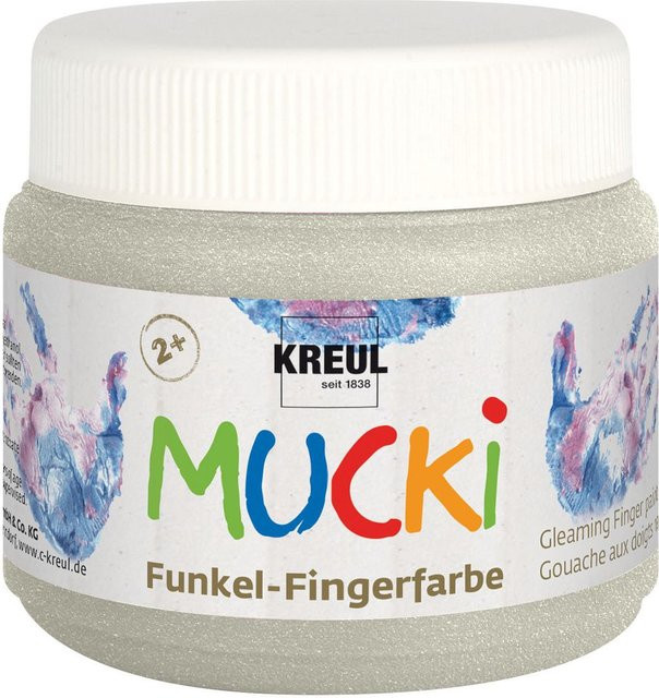 MUCKI Funkel-Fingerfarbe Drachen Silber - Bild 1