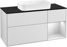 V&B Waschtischunterschrank Finion in Weiß lackiert, Breite: 120 cm, Tiefe: 50,1 cm, Höhe: 50,1 cm - Bild 1