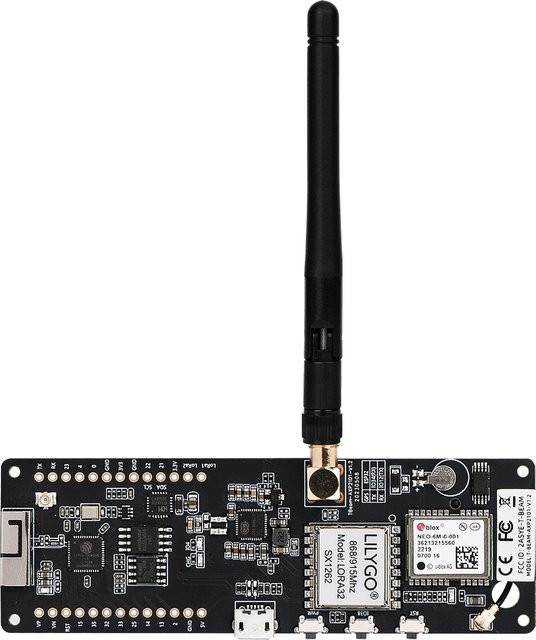 LILYGO T-Beam V1.2-6M ESP32 LoRa Development Board mit GPS, WiFi und Bluetooth in Schwarz für Meshtastic und LoRaWAN - Bild 1