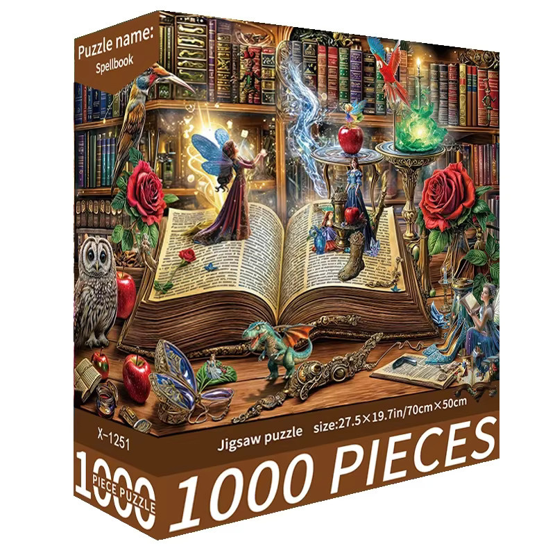 MaxRenard Fantasy Magisches Bücher-Puzzle, 1.000 Teile - Bild 6