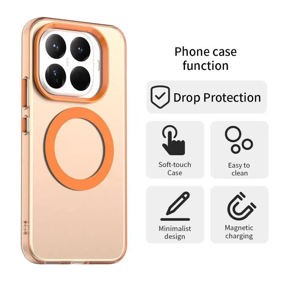Xiaomi Transparente Magnetische Hülle für Redmi 14T Pro und 15T Pro mit MagSafe Unterstützung und mattem Finish - Bild 2