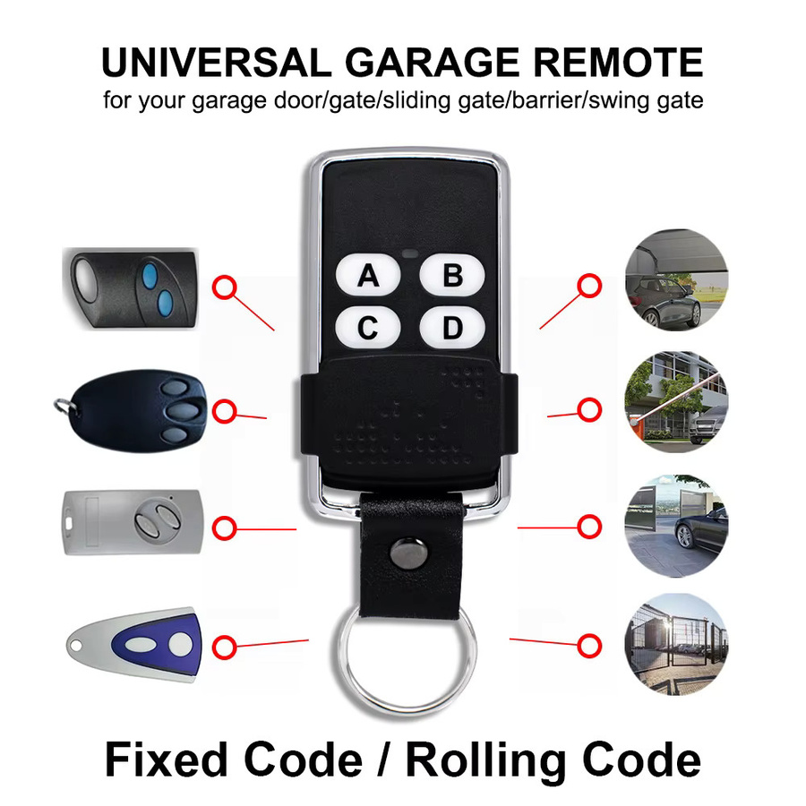 Scimagic-RC Universal-Duplikator RF-Klon-Fernbedienung für Fest- und Rollcode-Garagentoröffner in Schwarz 280-868MHz - Bild 4