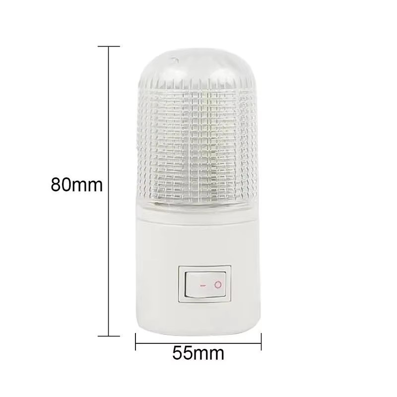 Feimefeiyou LED Nachtlicht in Weiß für Schlafzimmer, Kinderzimmer und Flur mit US/EU Stecker - Bild 5