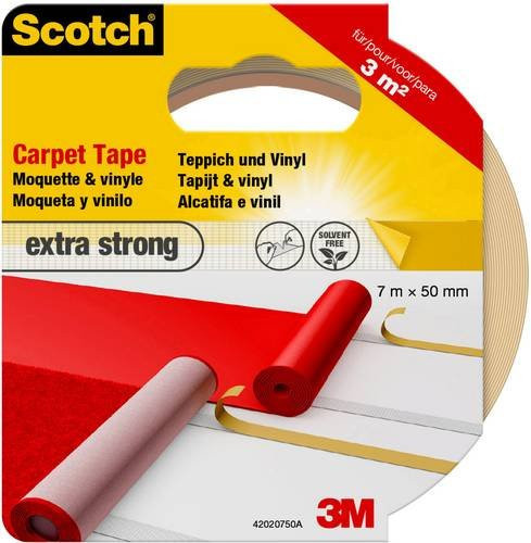 3M Scotch Teppichklebeband doppelseitig Weiß B: 50 mm, L: 20 m - Bild 1