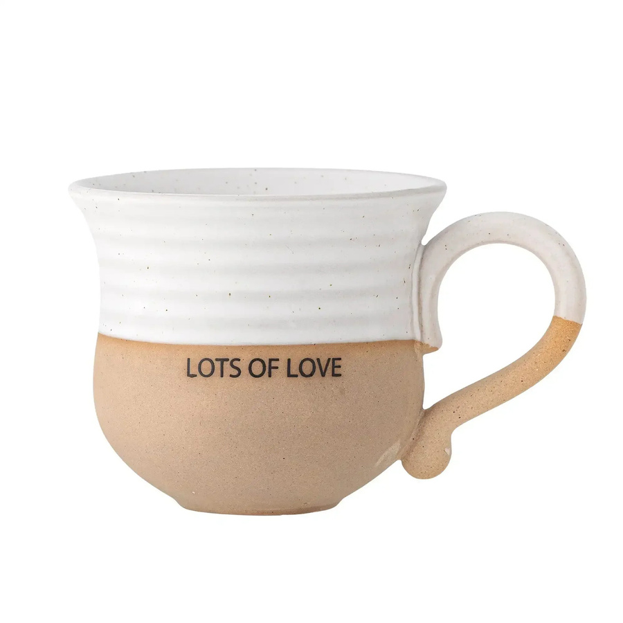 Bloomingville Becher Lots of Love weiß Claire - Bild 1
