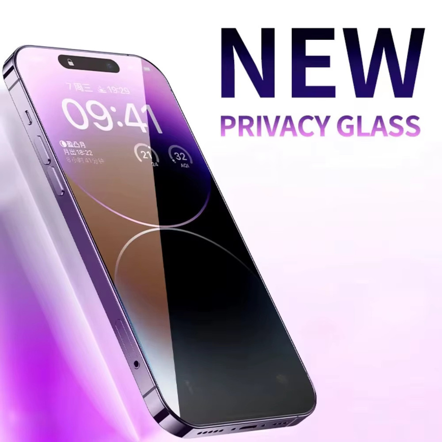 NNBILI Anti-Blaulicht-Displayschutz aus gehärtetem Glas für iPhone 15, 16, 14, 13 und 17 Pro Max, transparent - Bild 2