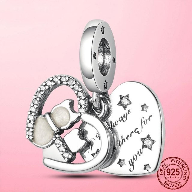 Armband 925 Silber, Katze Kätzchen Anhänger, Zirkonia, Damen - Bild 1