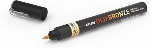 AK Interactive Marker Old Bronze Gold Ink für Kunststoffmodelle - Bild 1