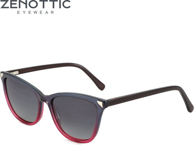 ZENOTTIC A23601 Sonnenbrille Cat Eye, Acetat, Vollrand, Multicolor, Damen - Bild 1