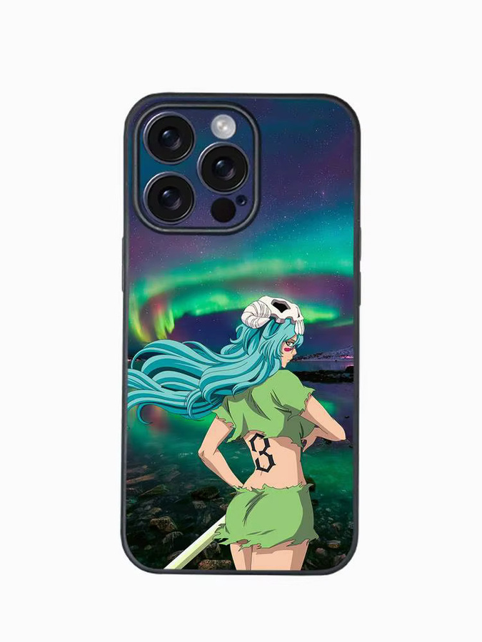 Nelliel B-Bleach Anime Handyhülle aus weichem TPU für dein iPhone (Modelle: 11, 12, 13, 14, 15, 16 Pro Max Plus Mini), Multicolor - Bild 4