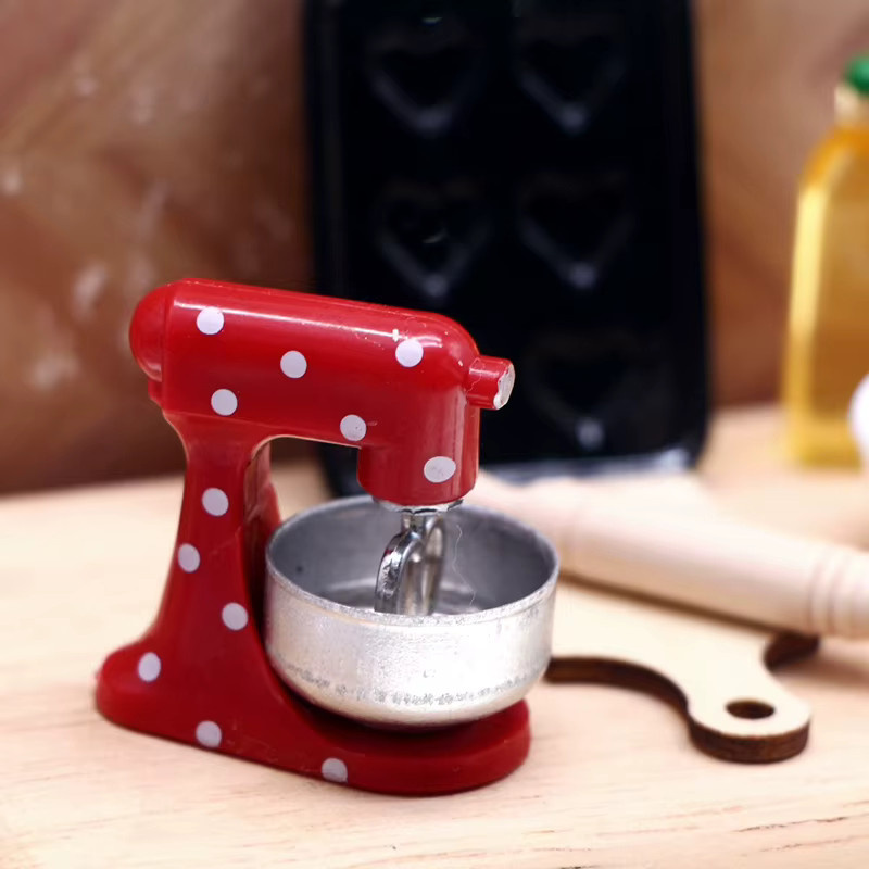 ZTOYL Mini Mixer, Puppenhaus Zubehör, 1:12 Simulation Mixer Modell Spielzeug - Bild 3