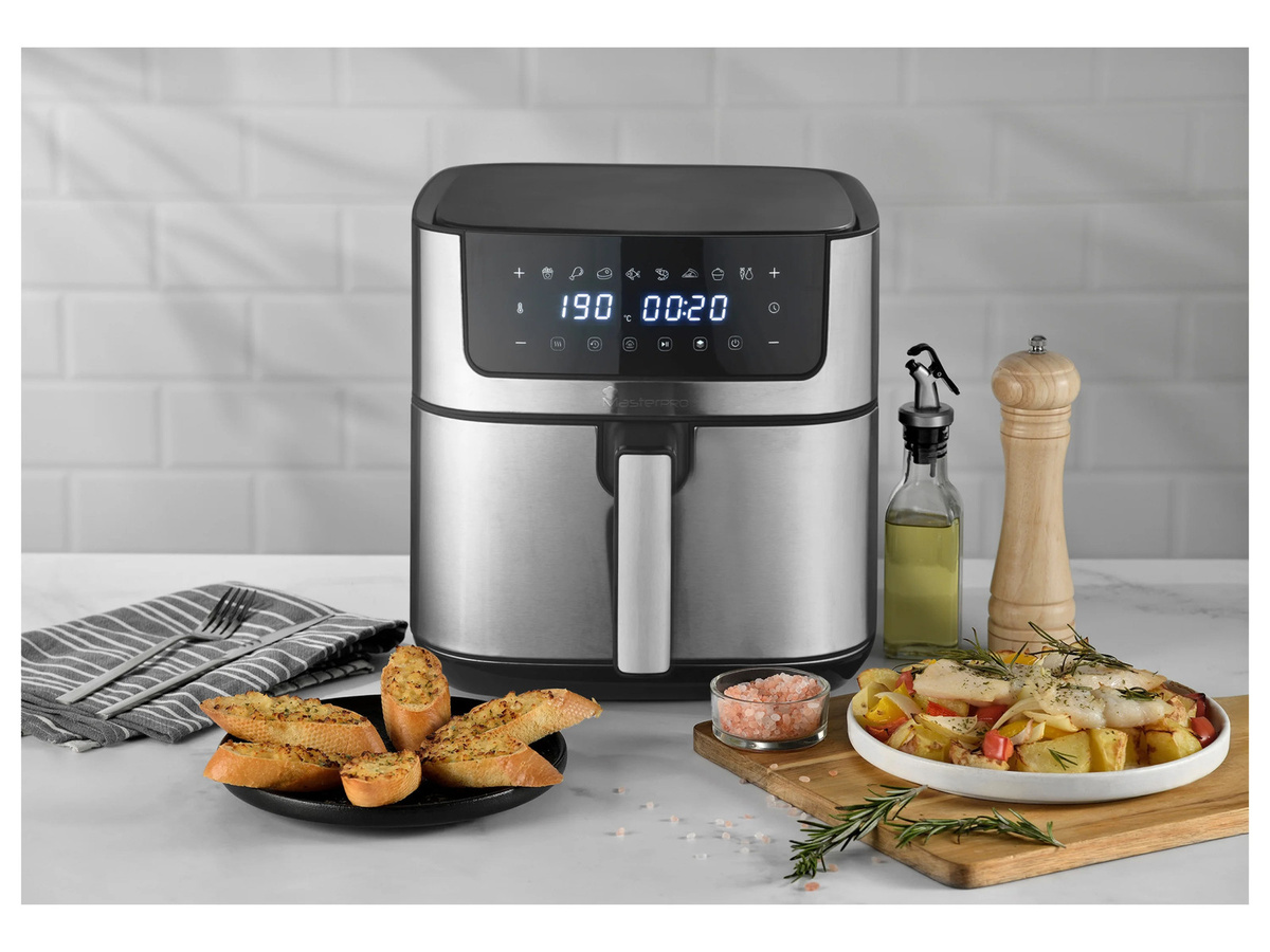 MASTERPRO Heißluftfritteuse BGMP-9532 in Silber mit Edelstahlgehäuse, 6 l - Bild 2